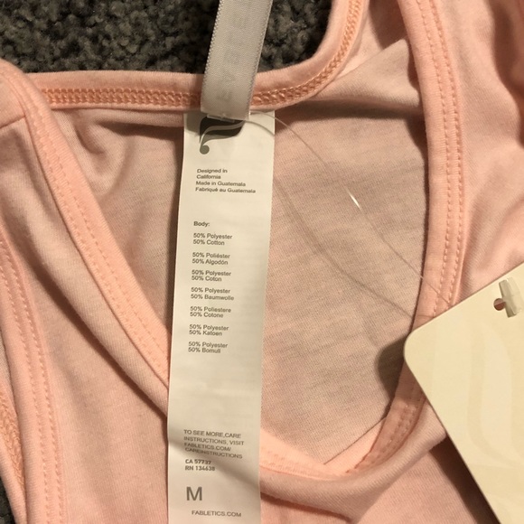 Fabletics Lisa Swing LightPink Tank Top Size M NWT - Picture 5 of 5